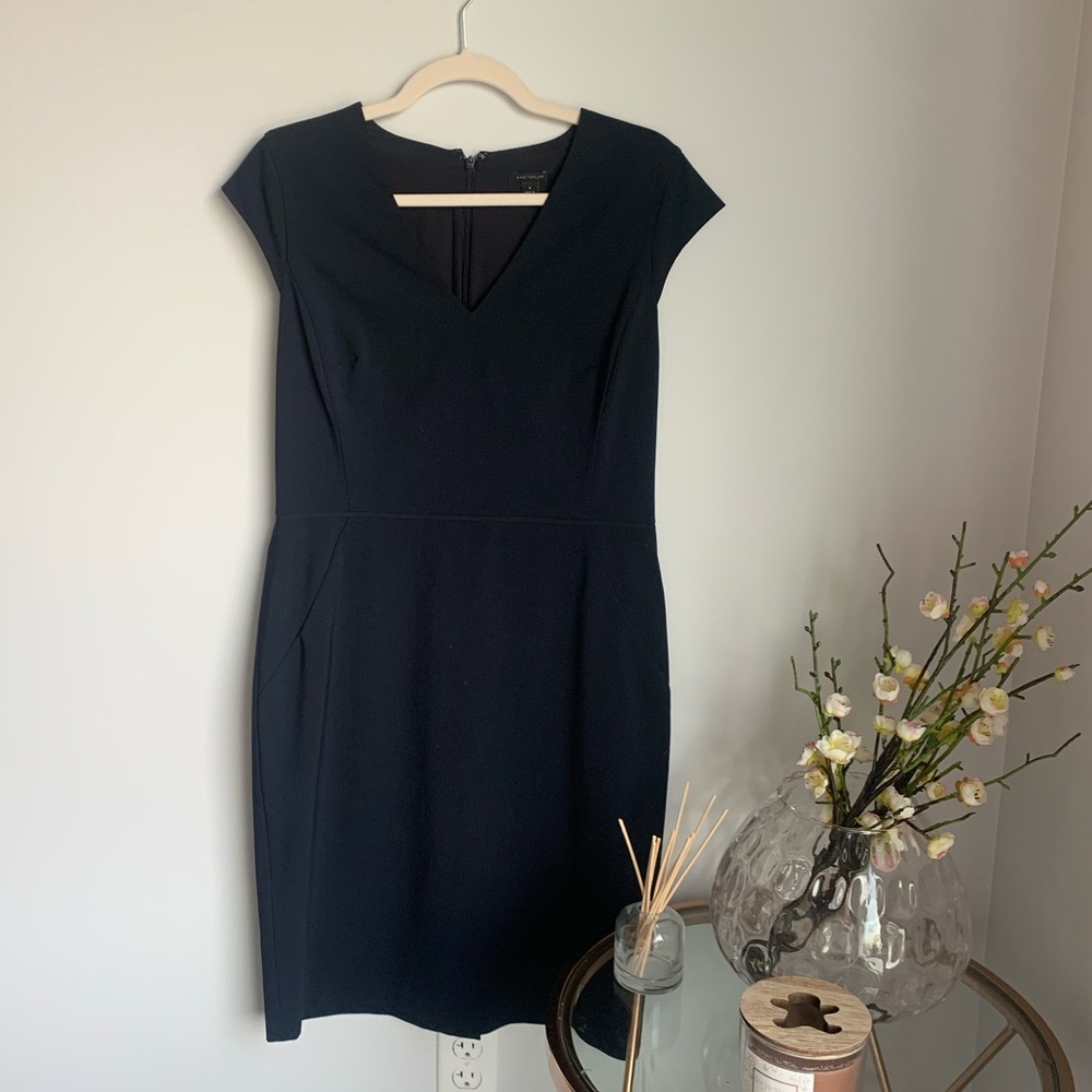 Ann Taylor Navy Dress Sz 8